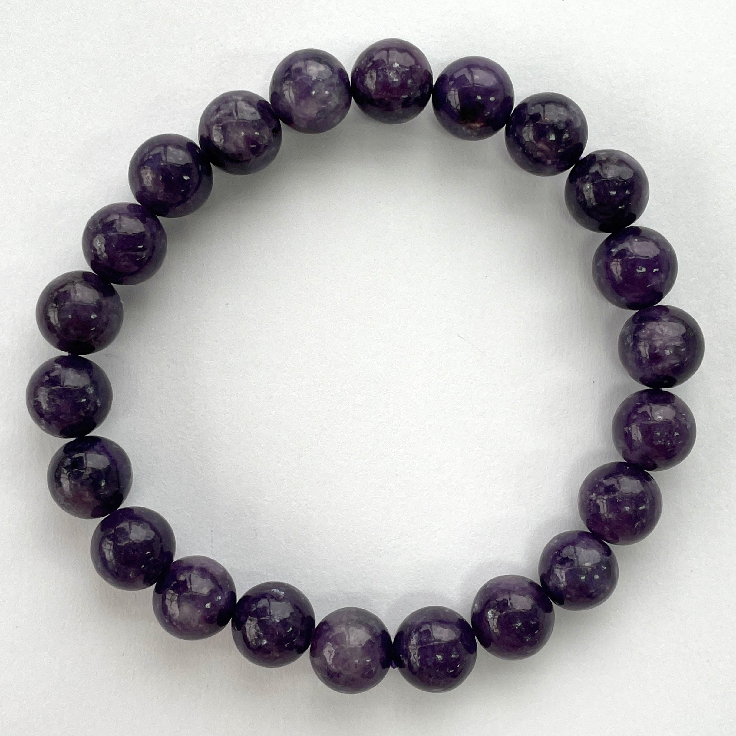 Lepidolite Beads Bracelet Lepidolite Beads Bracelet